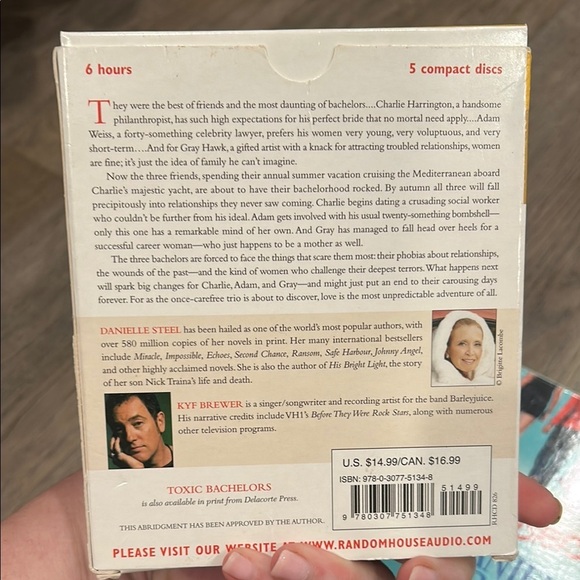 Lot of 7 Danielle Steele Audiobook CDs The Long Road Home, Toxic Bachelors - Picture 16 of 16